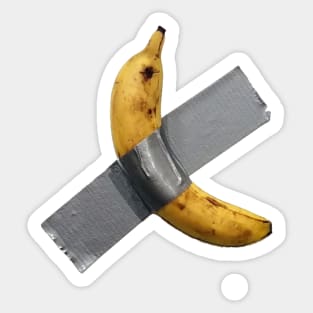 Banana taped Sticker